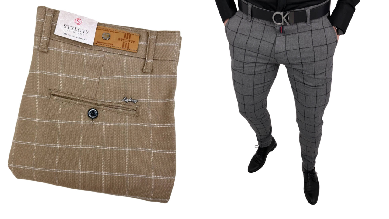 Męskie spodnie w kratę – idealna moda dla dżentelmena 