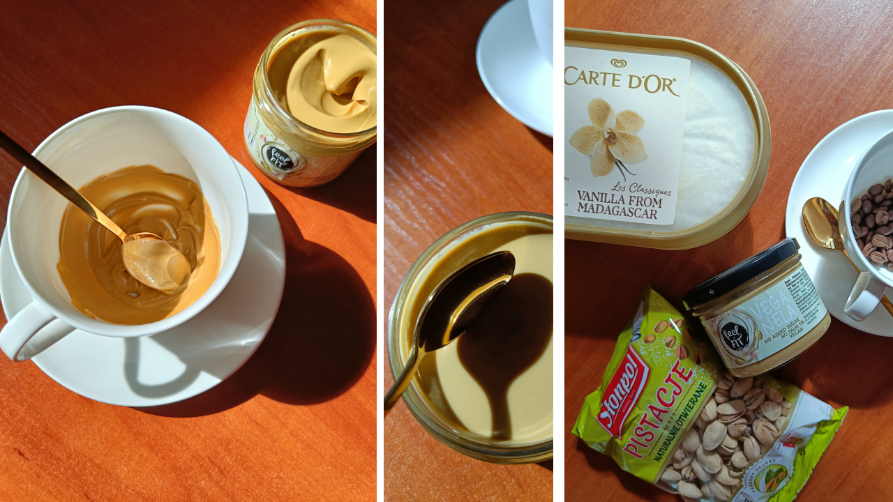 Affogato pistacjowe: przepis na kawę z lodami