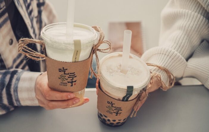 Bubble tea kolorowa herbata z Tajwanu