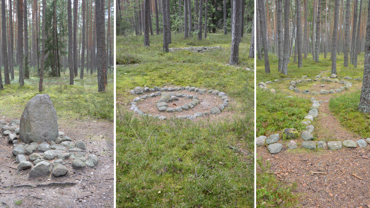 Kamienne kręgi w Grzybnicy koło Koszalina 