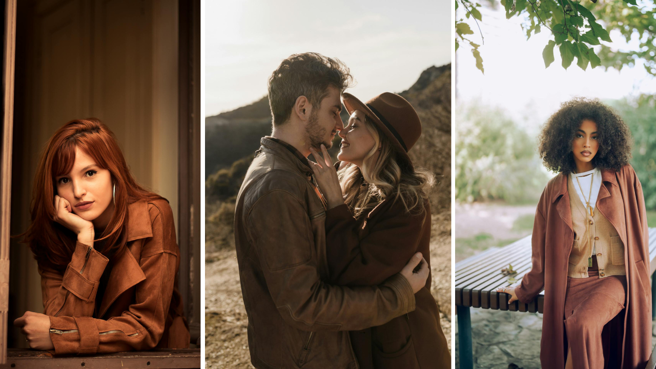 Brązowe total looki