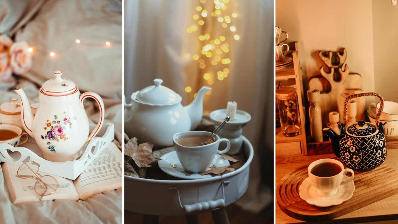 mini herbaciarnia w domu