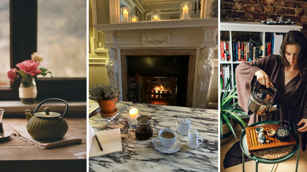 domowy rytuał z herbatą