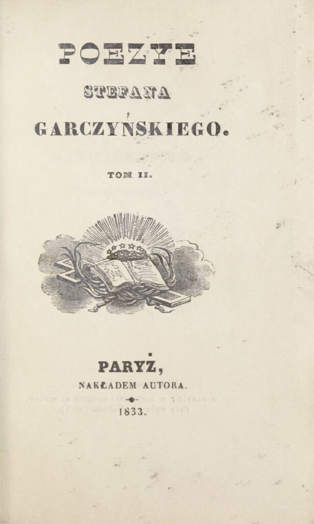 Stefan Garczyński, „Poezye”, Wikipedia
