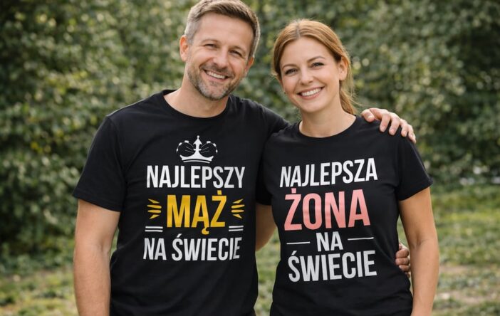 Kreatywne koszulki na rocznice ślubu