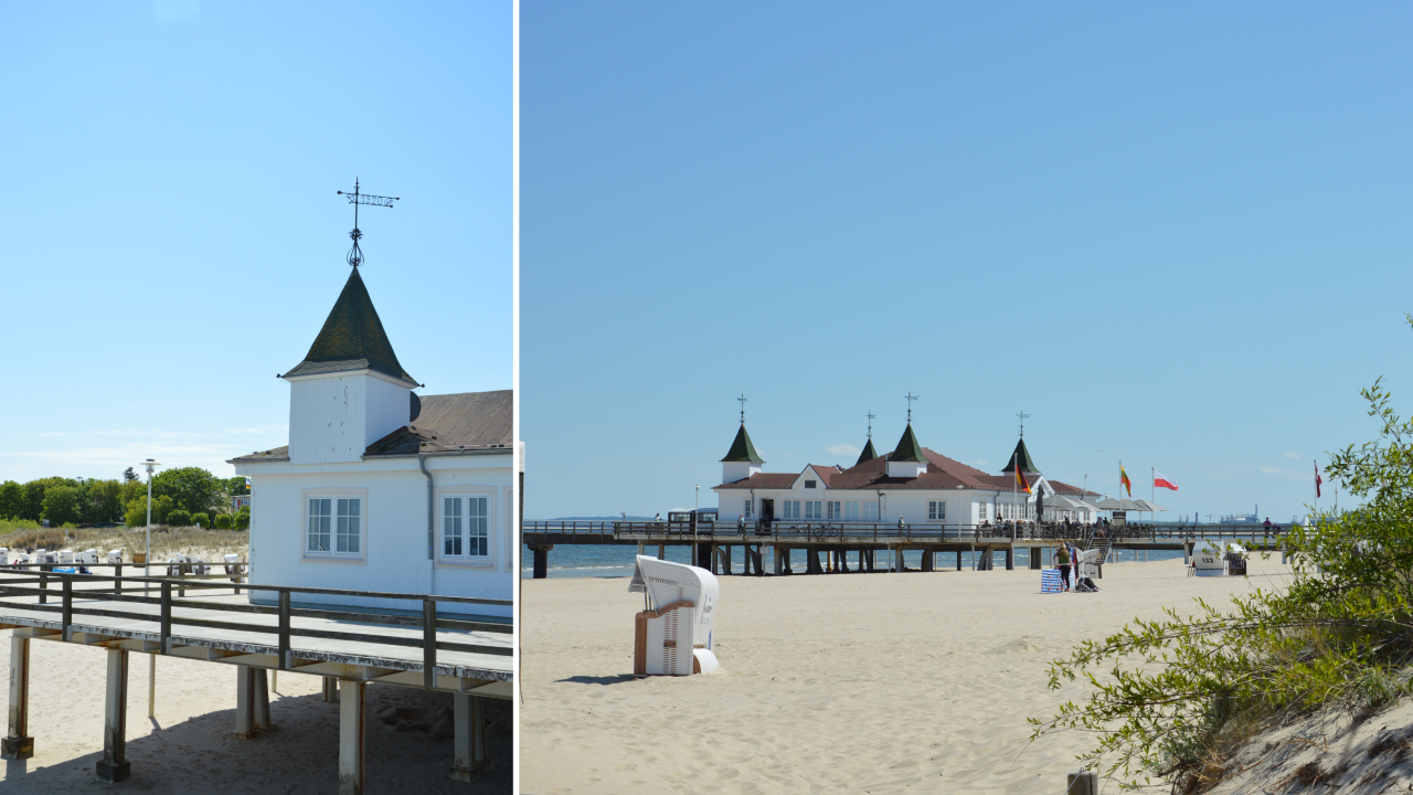 Ahlbeck – klimatyczny nadmorski kurort na wyspie Uznam 4 Plaża i molo w Ahlbecku
