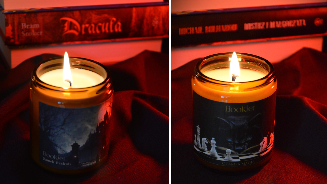 Czarna Magia i Zamek Drakuli świece Bookiet 
